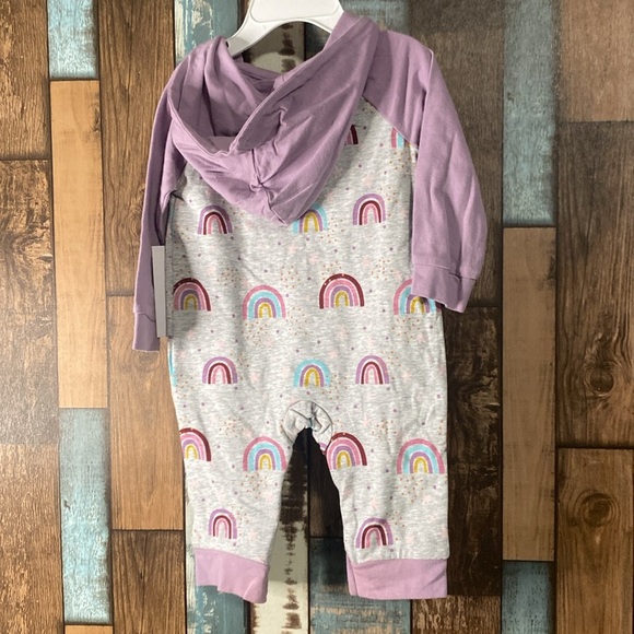 Robeez purple hooded rainbow onsie - Picture 9 of 16